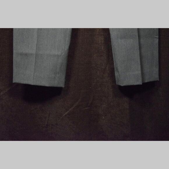 Talbots Classic Side Zip Dark Gray Dress Slacks Stretch Trouser 14P 25" inseam - Picture 2 of 8